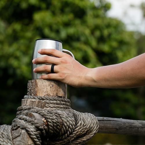 ThunderFit - Anillos de silicona para hombre con ranuras de aire