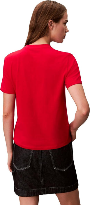 Calvin Klein Camiseta de cuello redondo con logo Monogram para mujer