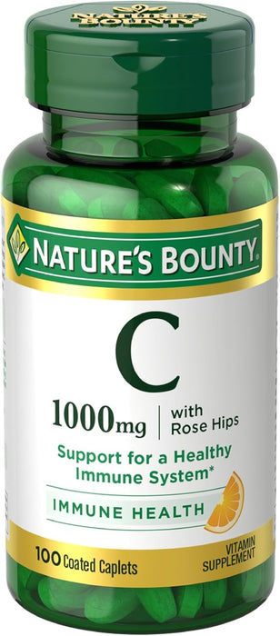 Nature’s Bounty Vitamina C + Escaramujos, Apoyo Inmunológico, 1000mg, 100 Unidades