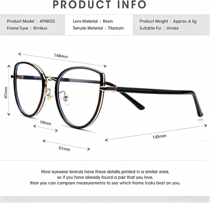 Lentes de luz azul para hombres y mujeres de lectura ligeros y duraderos con protección UV400, antirreflejos