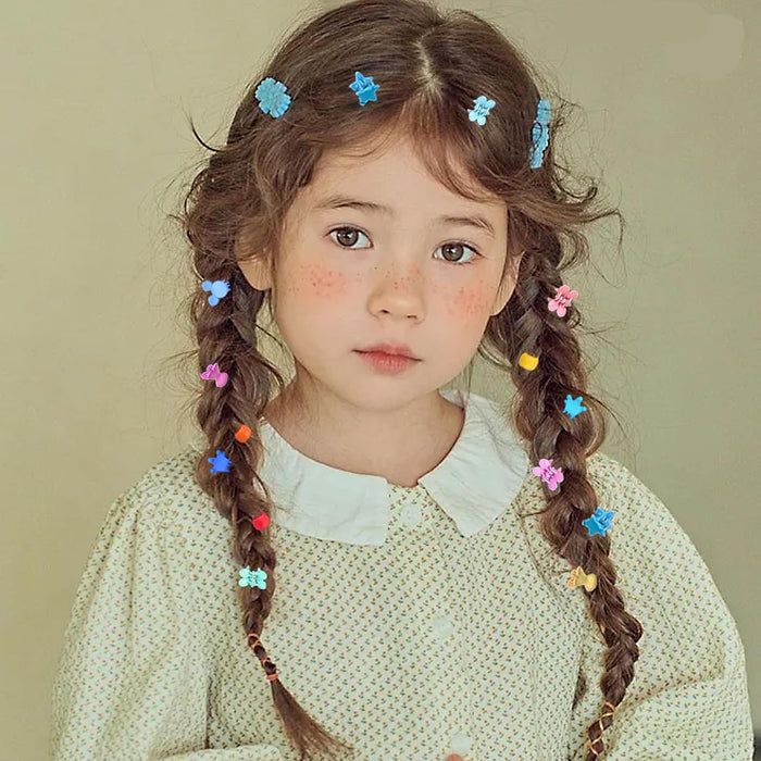 50 mini pinzas para el cabello, mini horquillas para niñas