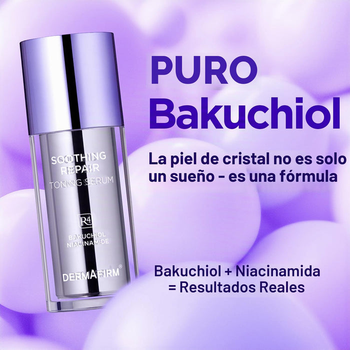DERMAFIRM Bakuchiol - Suero de retinol para piel de vidrio con niacinamida y péptidos