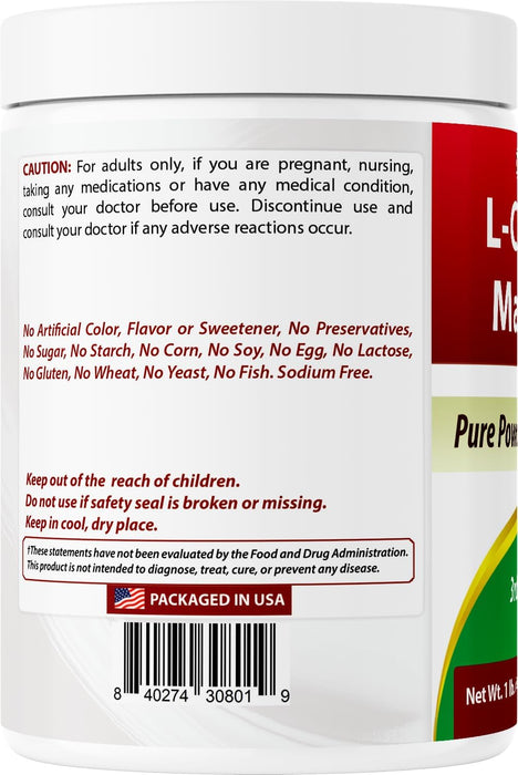 Best Naturals L-Citrulina Malato 2:1 en Polvo 1 Lb