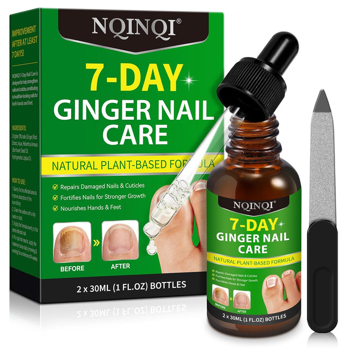 Tratamiento de uñas de 7 días extra fuerte, planta de jengibre