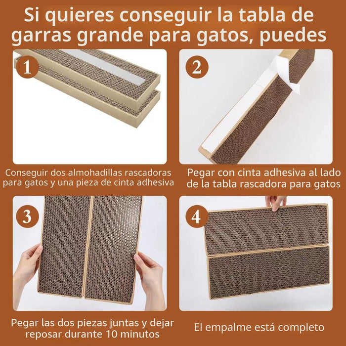 HappyFreeSX 2 Piezas de Almohadillas Rascadoras para Gatos con Empalme
