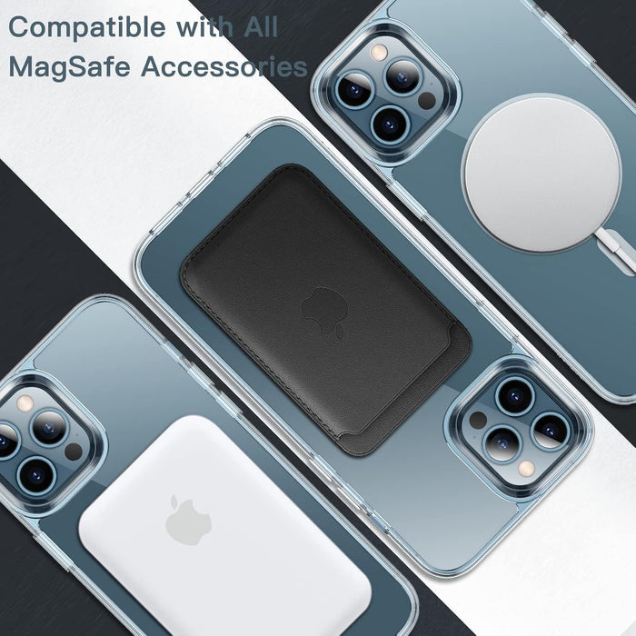 Funda magnética para iPhone 12 Pro Max, compatible con carga inalámbrica