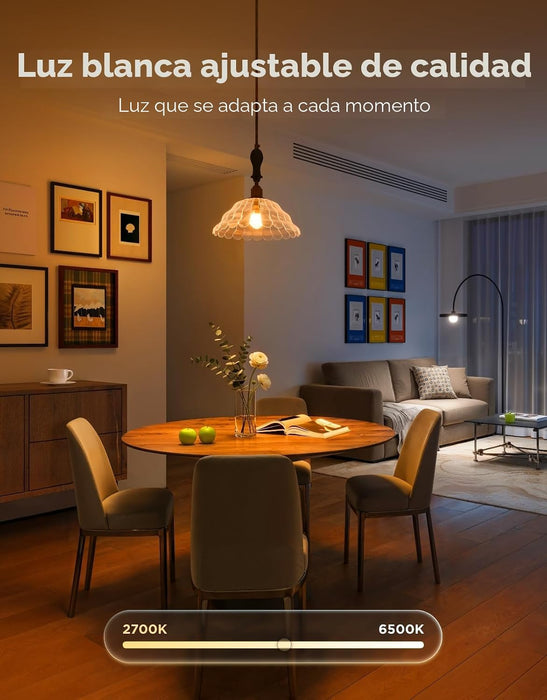 Govee 2 bombillas LED RGBWW inteligentes que cambian de color, 30 escenas dinámicas