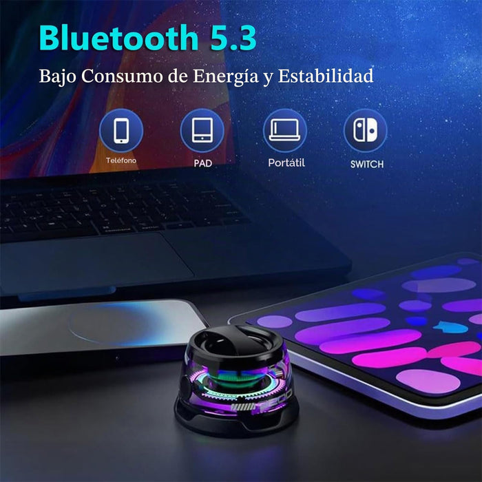Mini altavoz Bluetooth magnético G200 con luces RGB
