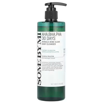 SOME BY MI, AHA. BHA. PHA Limpiador corporal milagroso para el acné de 30 días, 400 g