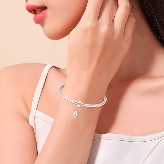Annmors Charms de plata de ley 925 para pulseras Pandora Moments de mujer