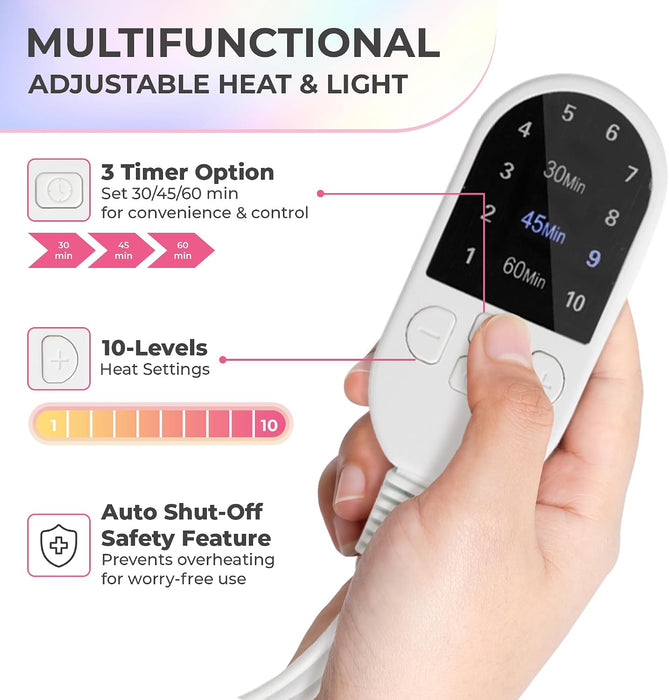 SISWOW Tapa térmica para acondicionamiento profundo con 10 niveles que se calienta rápidamente