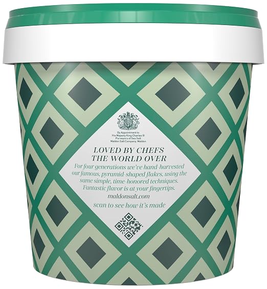 Sal Maldon, escamas de sal marina, 570 g (20 oz), envase resellable