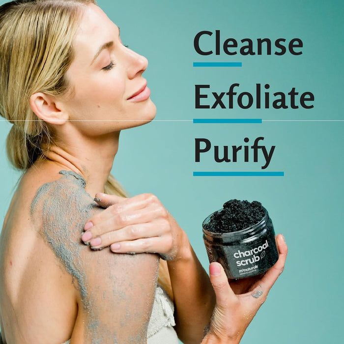 Exfoliante de carbón corporal con infusión de colágeno