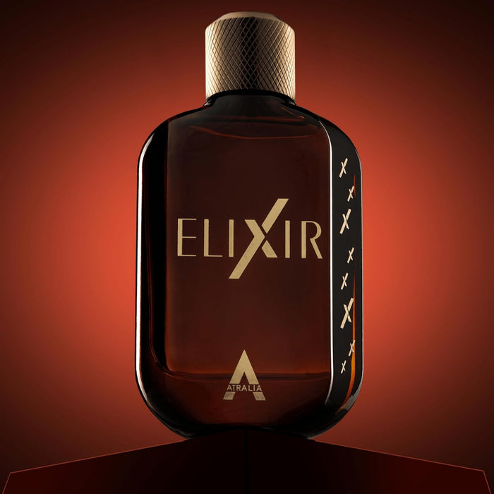 Atralia Elixir Eau de Parfum 100 ml | Perfume de Ámbar Fresco y Amadeirado para Hombre