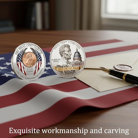 Moneda conmemorativa del último centavo, colección del último centavo para conmemoración
