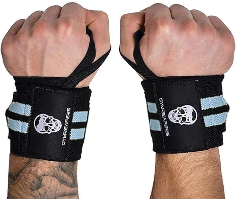 Muñequeras de levantamiento de pesas, soporte de muñeca con lazo para pulgar