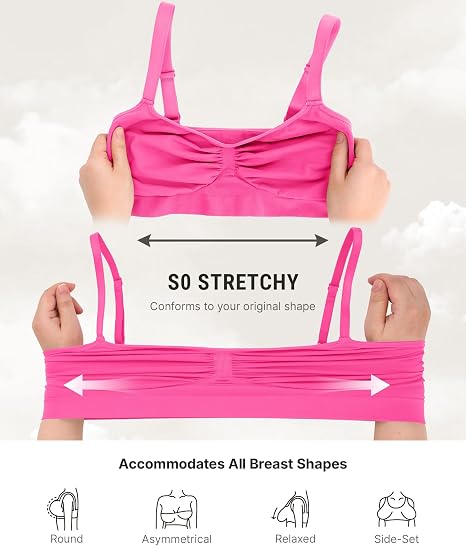 FeelinGirl Sujetadores sin colchas para mujeres sin costura de cobertura completa