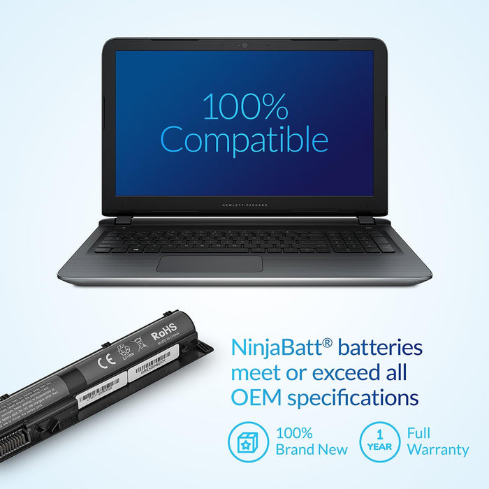 Batería NinjaBatt para HP 800049-001 K104, Celdas/2200mAh/32Wh]