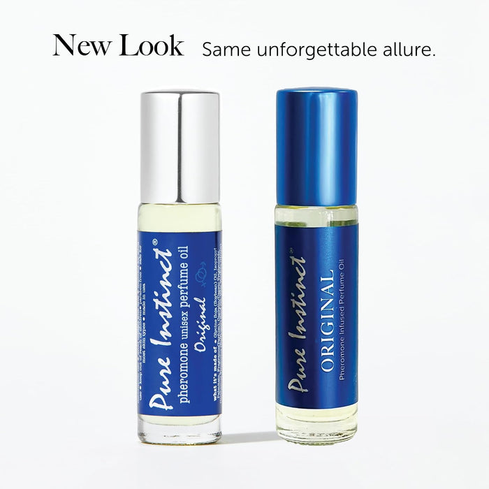Pure Instinct Roll-On Perfume original con aceites esenciales infusionados con feromonas Unisex 10.2ml