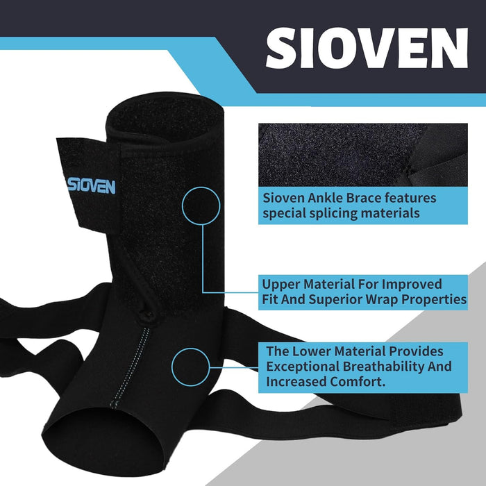 Tobillera unisex, envoltura de compresión ajustable, manga de soporte de tobillo