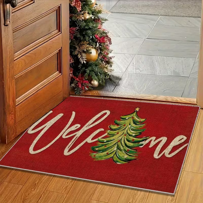 Alfombra rectangular con temática bohemio para Navidad