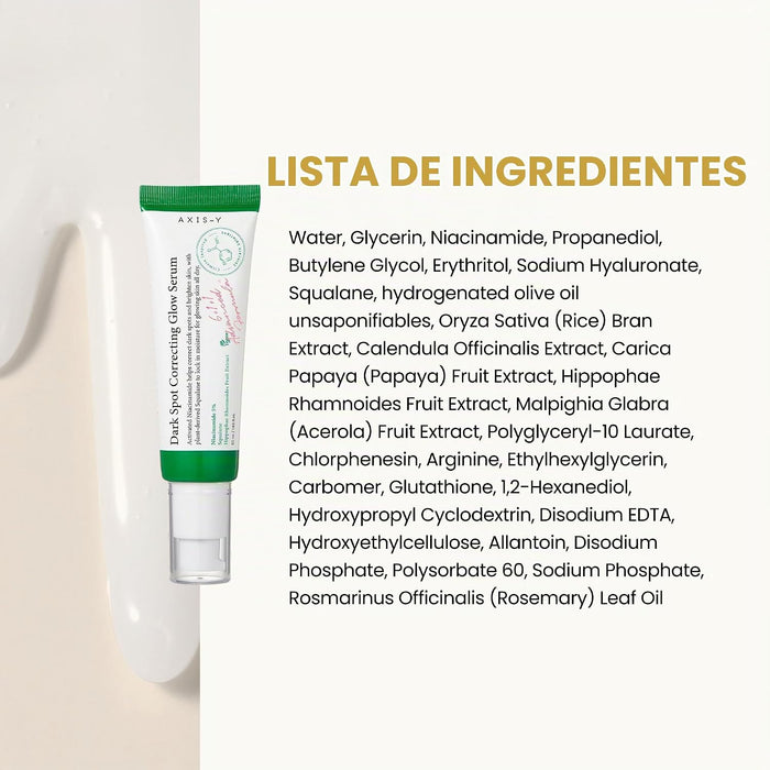 AXIS-Y Suero corrector de manchas oscuras – 5% niacinamida removedor de manchas oscuras para la cara