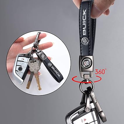 Llavero de cuero para coche Buick, para hombre y mujer, accesorios para coche