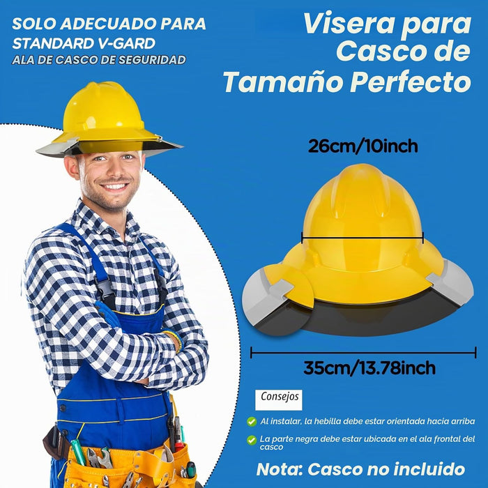 Parasol para casco Lenporl compatible con el accesorio de ala completa V-Gard estándarg
