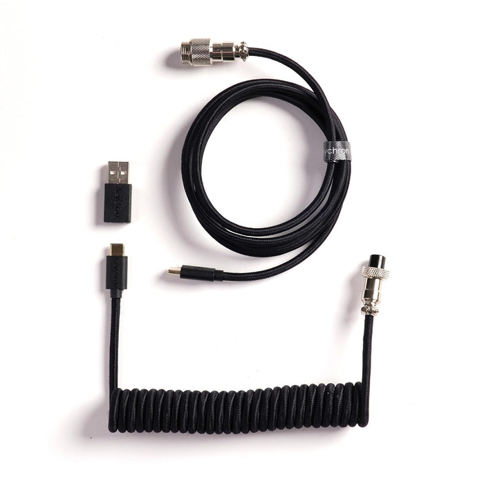 Keychron Cable USB-C en espiral de 8 KHz para teclados mecánicos