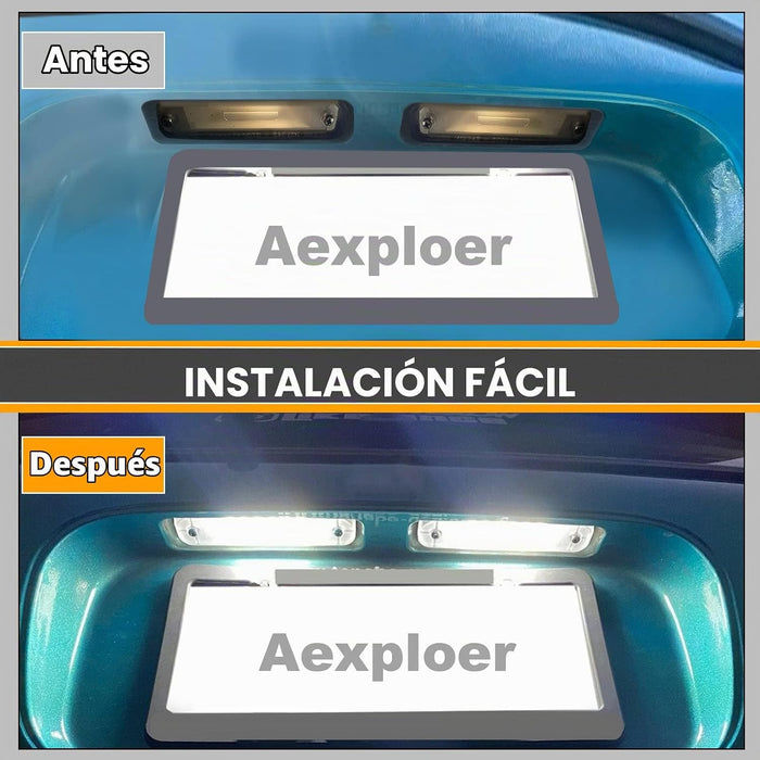 Luces LED de matrícula compatibles con Del Sol 1993-1997, para Civic Coupe 1996-2000, para Civic Hatchback 1992-1995, para Civic Sedan 1996-1998