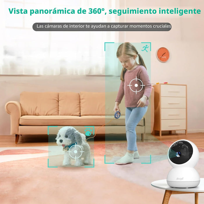 Alaga Cámara para interiores, cámara de seguridad HD 3K para interiores