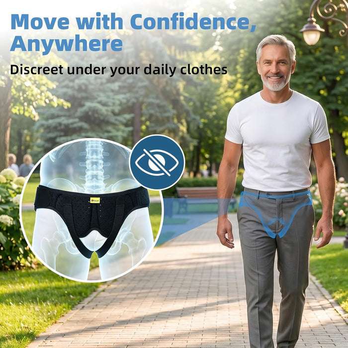 Cinturones para hernia inguinal para hombres y mujeres