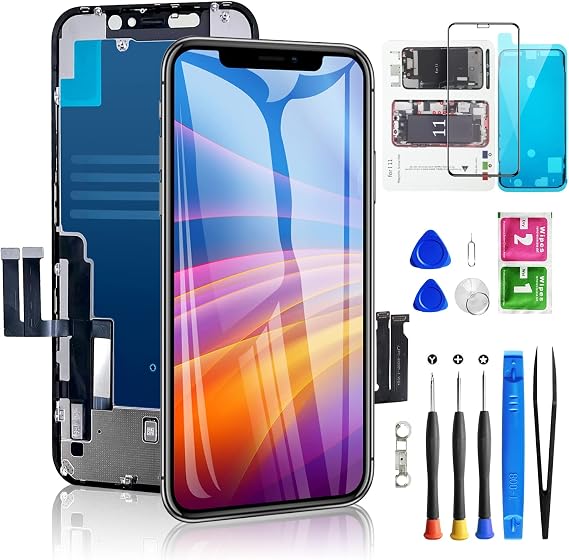 Reemplazo de pantalla para iPhone 11 de 6.1 pulgadas, digitalizador LCD 3D Touch Diykitpl para A2111, A2223, A2221