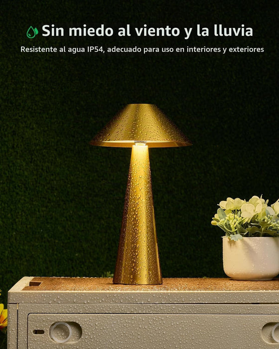 Bojim Paquete de 2 lámparas de mesa inalámbricas recargables