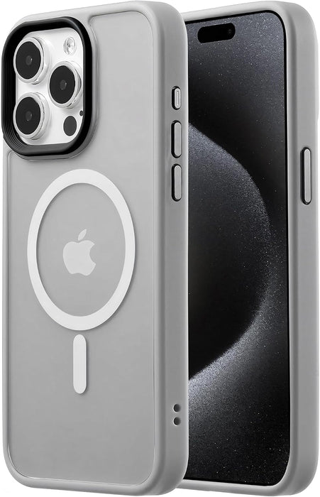Tigowos Funda compatible con iPhone 15 Pro Max Compatible con MagSafe