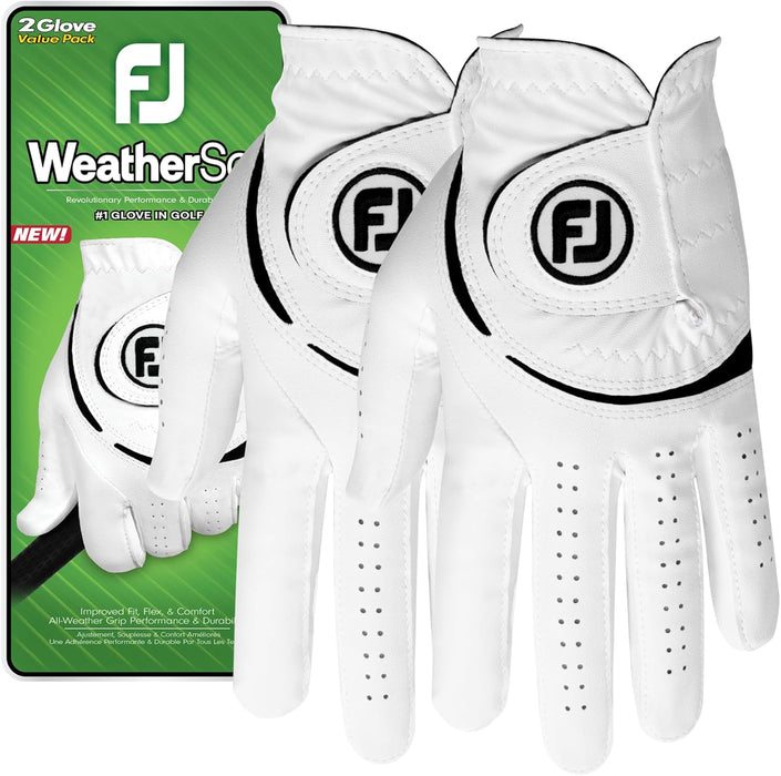 Guantes de golf FootJoy WeatherSof para hombre (paquete de 2)