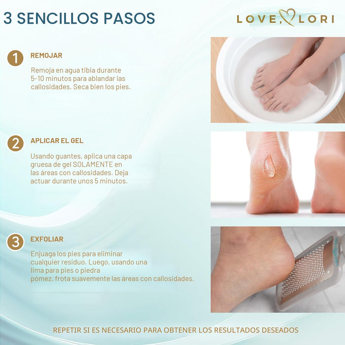 Removedor de callos para pies, esenciales de spa para el cuidado de los pies
