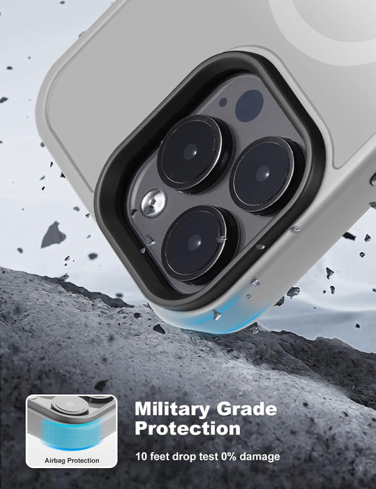 Tigowos Funda compatible con iPhone 15 Pro Max Compatible con MagSafe