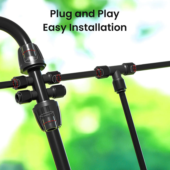 Sistema de riego por goteo MIXC de 230 pies, sistema de jardín automático de fácil instalación
