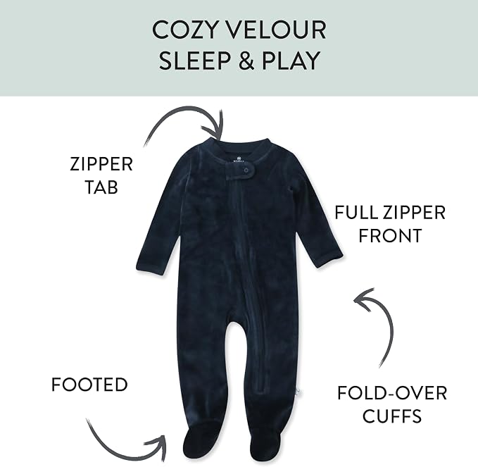 HonestBaby Pijama Sleep and Play con pies de una Sola Pieza