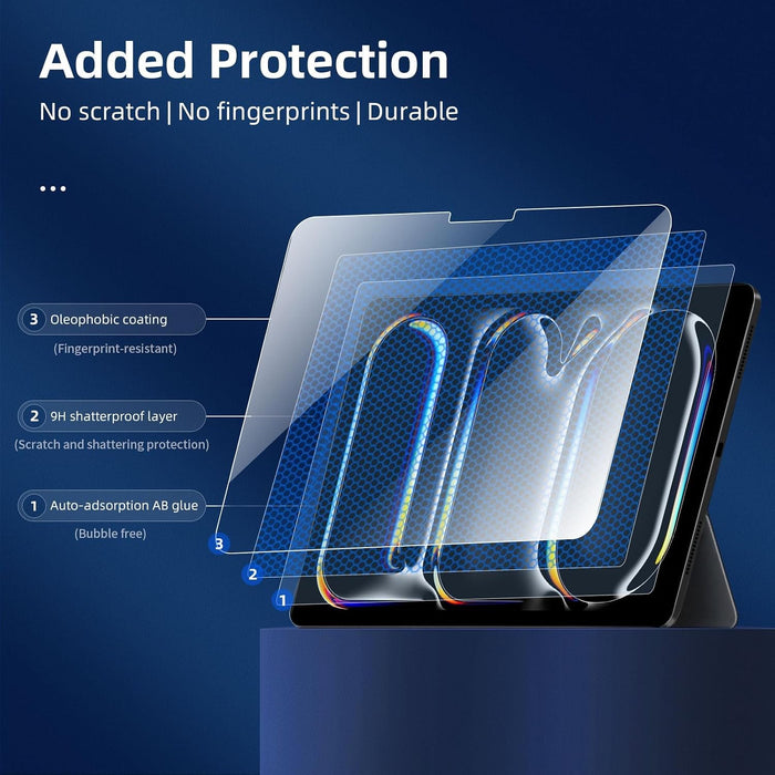 NEW'C Pack de 2 protectores de pantalla de vidrio templado diseñados para iPad Pro 11