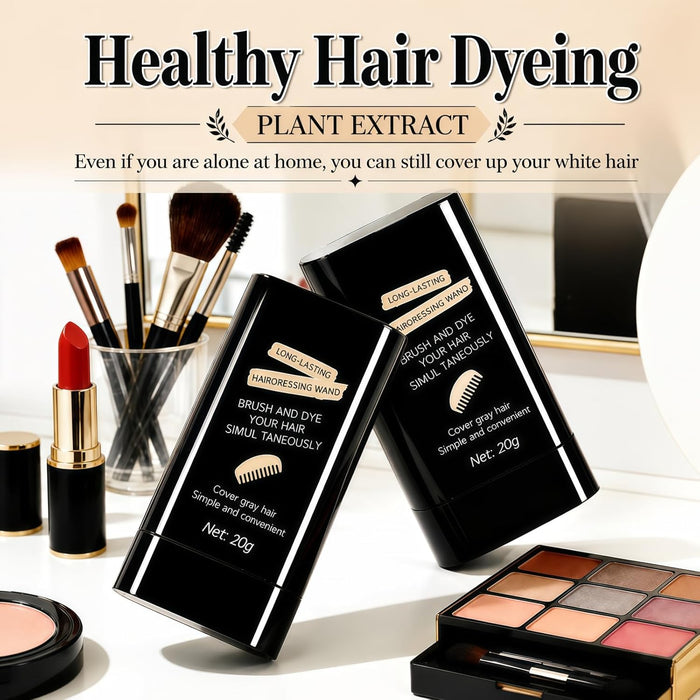 Peine en barra 2 en 1 para teñir el cabello instantáneo  a prueba de sudor