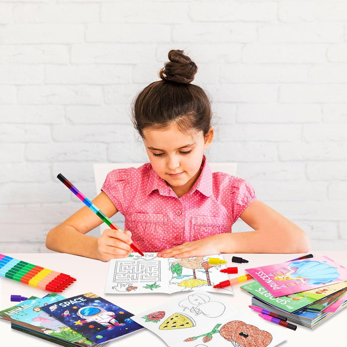 BenLouis 24 Mini Libros para Colorear Recuerdos de Fiesta a Granel para Niños de 4-8