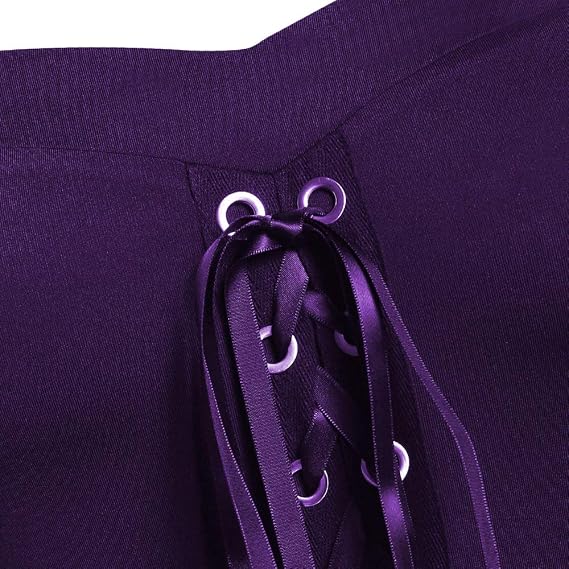 Vestido punk gótico para mujer, hombros descubiertos, manga mariposa