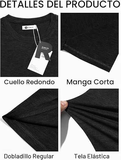 Runcati Camisetas clásicas de manga corta para hombre, cuello redondo