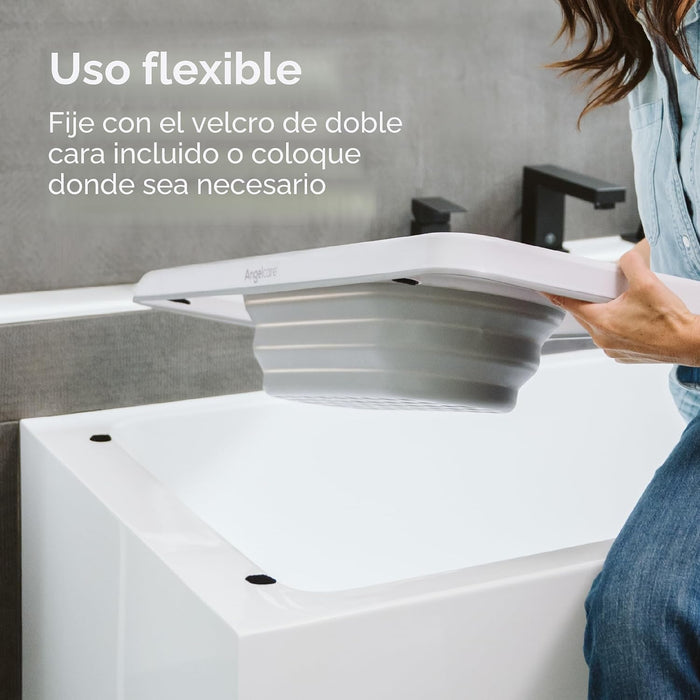 Angelcare - Estante organizador de baño, almacenamiento plegable para juguetes