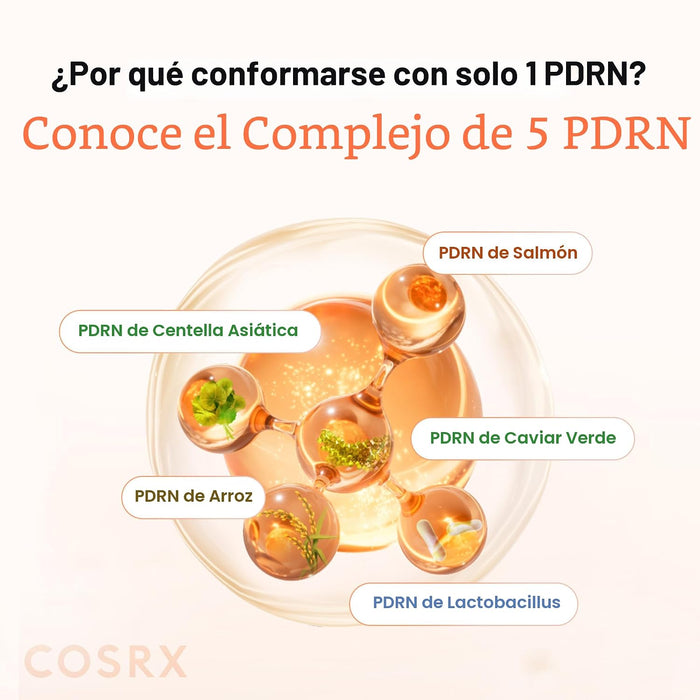 COSRX 5-PDRN Parches de colágeno para ojeras para ojeras, 60 parches debajo