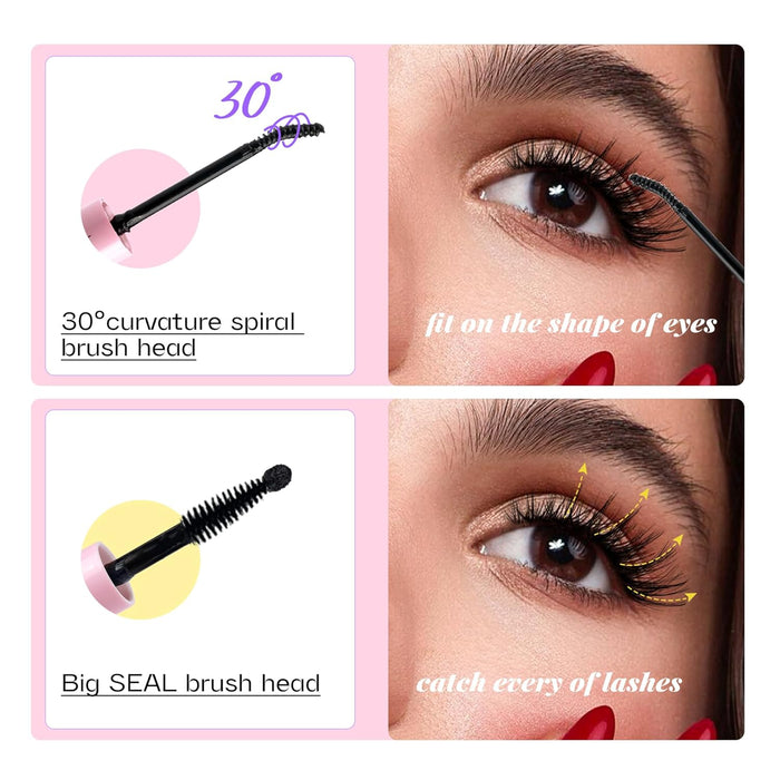 Mavphnee Pegamento de pestañas y sellador 2 en 1, adhesivo de larga duración, impermeable