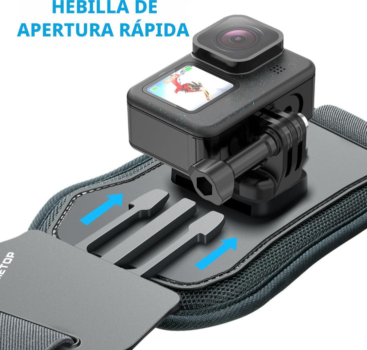 Soporte de pecho para teléfono móvil con arnés y correa para iPhone