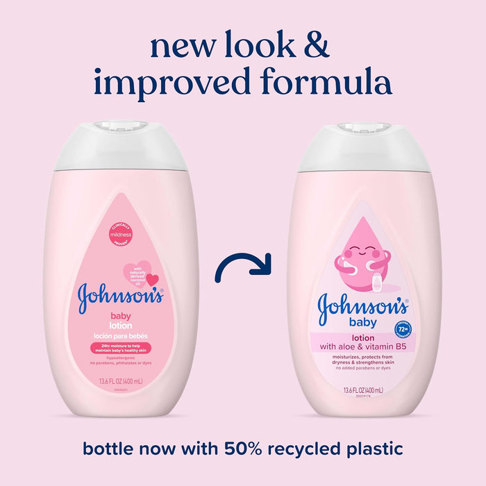 Johnson's Baby - Loción con aceite de coco, aloe vera y vitamina B5